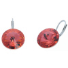 Ohrhänger Hook Silber plated . Crystal Padparadscha