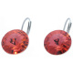 Ohrhänger Hook Silber plated . Crystal Padparadscha . 14mm