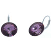 Ohrhänger Hook Silber plated . Crystal Antik Pink . 14mm