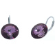 Ohrhänger Hook Silber plated . Crystal Antik Pink