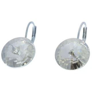 Ohrhänger Hook Silber plated . Crystal Silver Shade