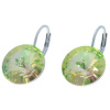 Ohrhänger Hook Silber plated . Crystal Luminous Green