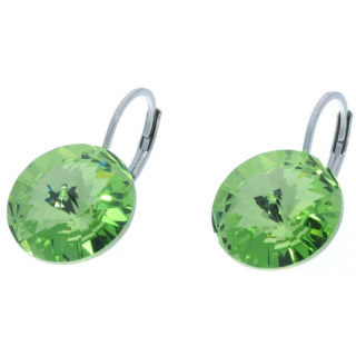 Ohrhänger Hook Silber plated . Crystal Peridot