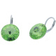 Ohrhänger Hook Silber plated . Crystal Peridot . 14mm
