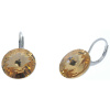 Ohrhänger Hook Silber plated . Crystal Lt. Colorado Topaz . 14mm