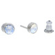 Ohrstecker Mini Silber plated . Crystal Moonlight . 5mm