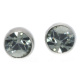 Ohrstecker Mini Silber plated . Crystal Black Diamond . 5mm