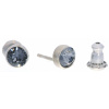 Ohrstecker Mini Silber plated . Crystal Silver Night