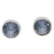 Ohrstecker Mini Silber plated . Crystal Silver Night . 5mm