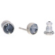 Ohrstecker Mini Silber plated . Crystal Silver Night