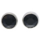 Ohrstecker Mini Silber plated . Crystal Jet . 5mm
