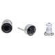 Ohrstecker Mini Silber plated . Crystal Jet . 5mm