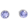 Ohrstecker Mini Silber plated . Crystal Violet . 5mm