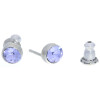 Ohrstecker Mini Silber plated . Crystal Violet . 5mm