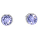 Ohrstecker Mini Silber plated . Crystal Violet . 5mm