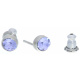Ohrstecker Mini Silber plated . Crystal Violet