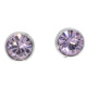 Ohrstecker Mini Silber plated . Crystal Lt. Amethyst