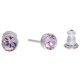 Ohrstecker Mini Silber plated . Crystal Lt. Amethyst