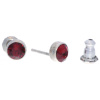 Ohrstecker Mini Silber plated . Crystal Siam . 5mm