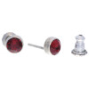 Ohrstecker Mini Silber plated . Crystal Siam