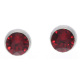 Ohrstecker Mini Silber plated . Crystal Siam