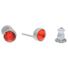 Ohrstecker Mini Silber plated . Crystal Hyazinth . 5mm