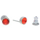 Ohrstecker Mini Silber plated . Crystal Hyazinth . 5mm