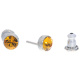 Ohrstecker Mini Silber plated . Crystal Topaz