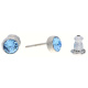 Ohrstecker Mini Silber plated . Crystal Aquamarine . 5mm