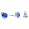 Ohrstecker Mini Silber plated . Crystal Saphire . 5mm