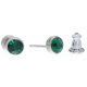 Ohrstecker Mini Silber plated . Crystal Emerald . 5mm