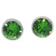 Ohrstecker Mini Silber plated . Crystal Fern Green . 5mm