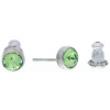 Ohrstecker Mini Silber plated . Crystal Peridot . 5mm