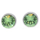 Ohrstecker Mini Silber plated . Crystal Peridot . 5mm