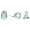 Ohrstecker Mini Silber plated . Crystal Chrysolite . 5mm