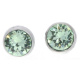Ohrstecker Mini Silber plated . Crystal Chrysolite . 5mm