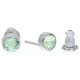 Ohrstecker Mini Silber plated . Crystal Chrysolite . 5mm