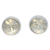 Ohrstecker Mini Silber plated . Crystal Golden Shadow . 5mm