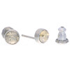 Ohrstecker Mini Silber plated . Crystal Golden Shadow . 5mm
