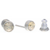 Ohrstecker Mini Silber plated . Crystal Golden Shadow