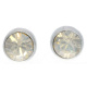 Ohrstecker Mini Silber plated . Crystal Golden Shadow . 5mm