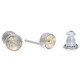Ohrstecker Mini Silber plated . Crystal Golden Shadow . 5mm