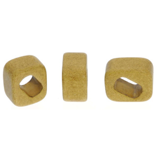 Bead Quader Damask Ochre Keramik