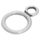 Verschluss Knebelverschluss Ring (nur Schlaufe) Antiksilber