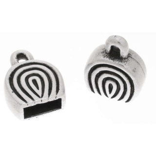 Endkappe Glocke Set Antiksilber