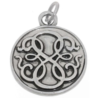 Charme Medaillon Acht Antiksilber