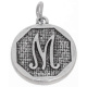 Charme Medaillon Buchstabe M Antiksilber