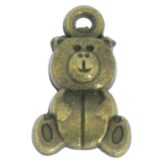 Charme Teddybär Antikbronze