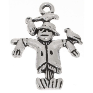 Charme Vogelscheuche Antiksilber