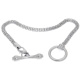 Armband Netzkette mit Knebelverschluss Antiksilber